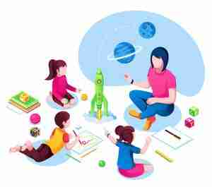 Isometric-class-at-kindergarten-executive-function
