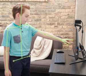 child interacting with BrainyAct